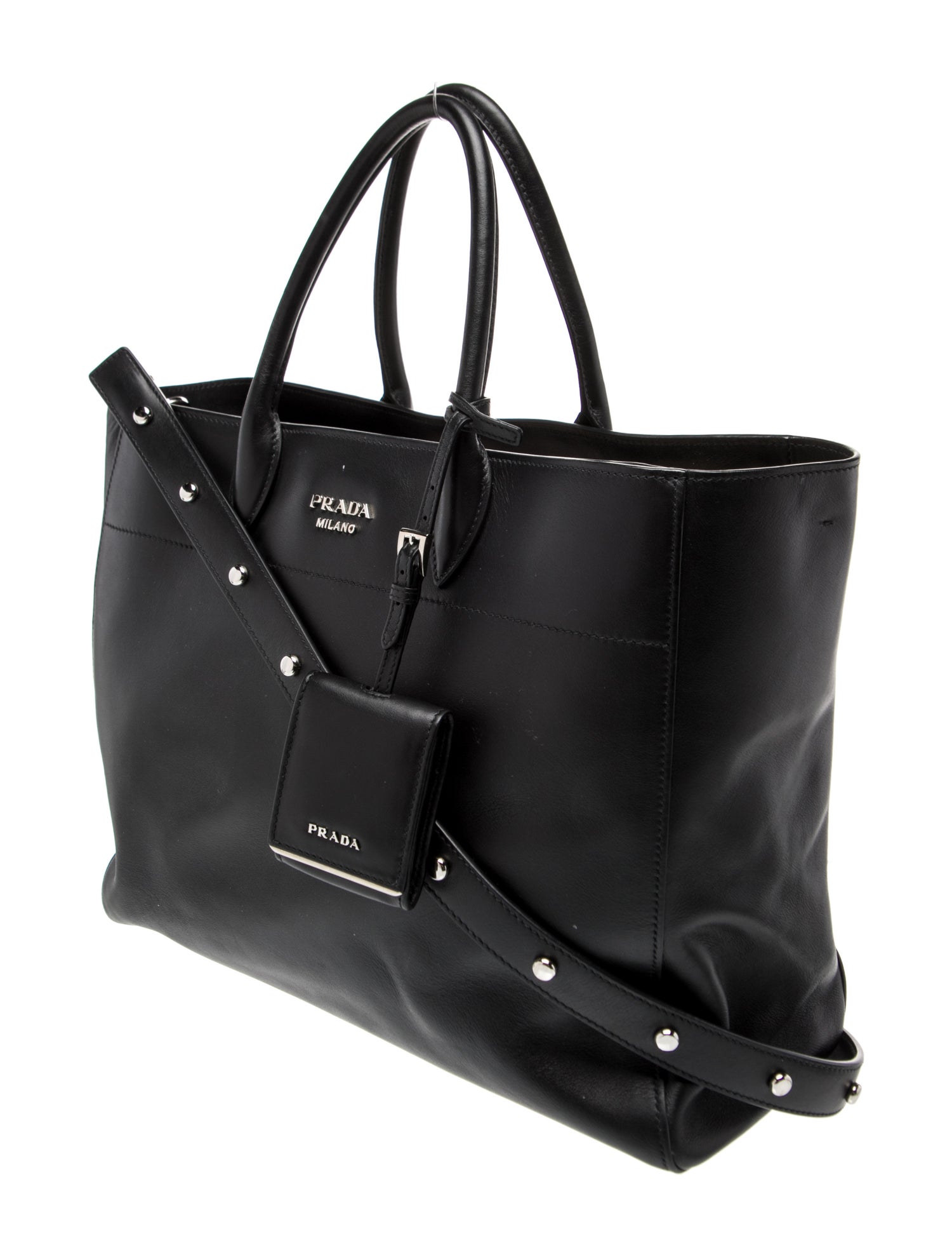 Prada City Calf Leather Shoulder Bag
