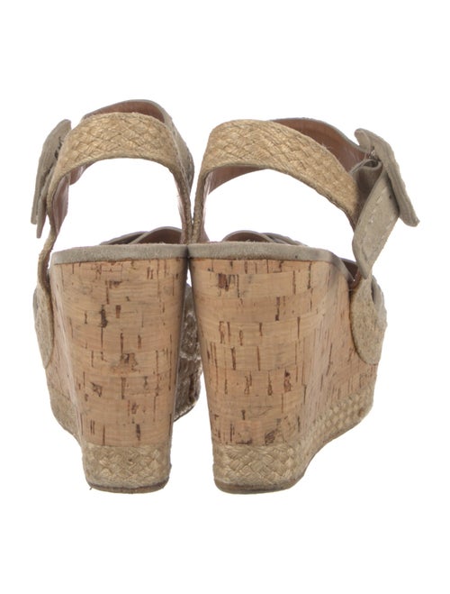 Prada Suede Whipstitch Trim Espadrilles