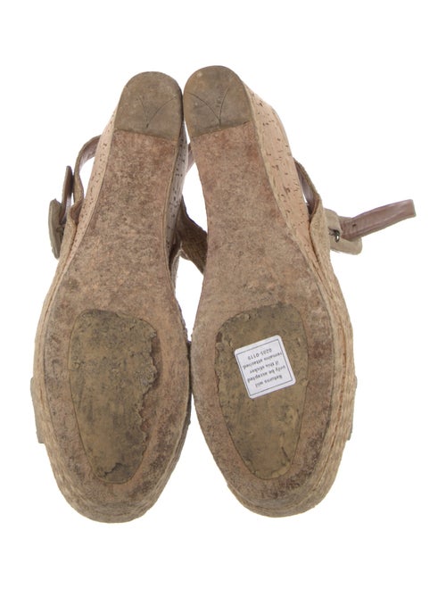 Prada Suede Whipstitch Trim Espadrilles