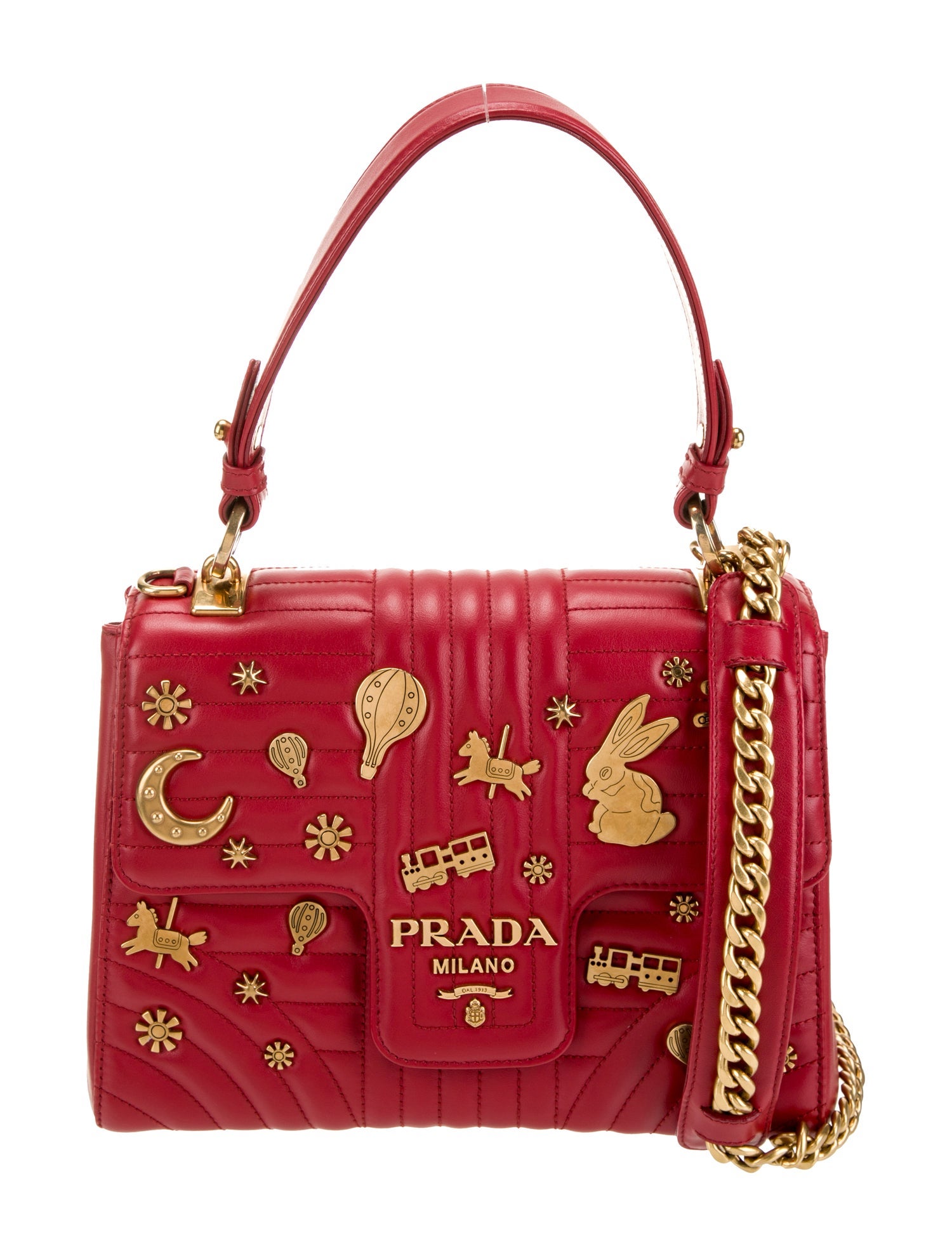 Prada Signature Top Handle Bag