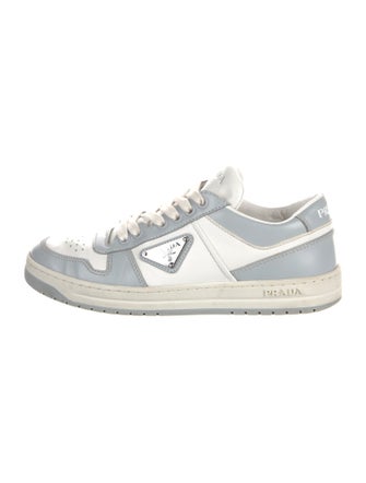 Prada Leather Colorblock Pattern Sneakers
