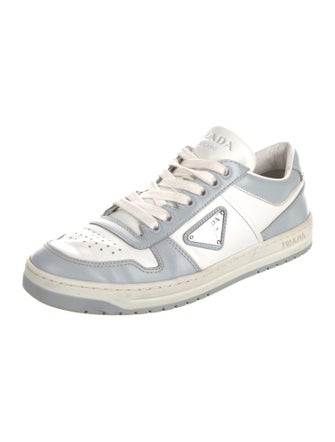 Prada Leather Colorblock Pattern Sneakers