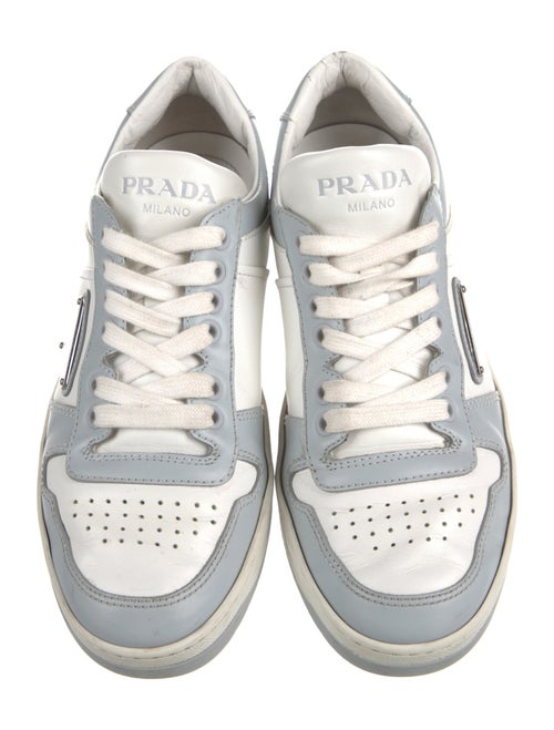 Prada Leather Colorblock Pattern Sneakers