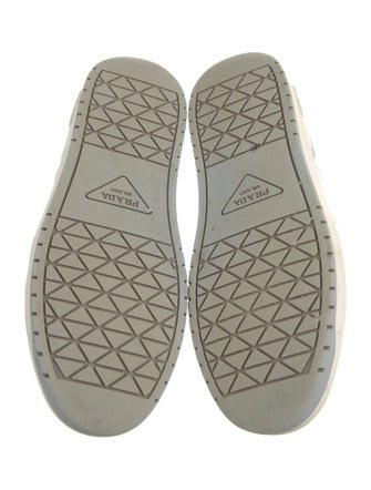 Prada Leather Colorblock Pattern Sneakers