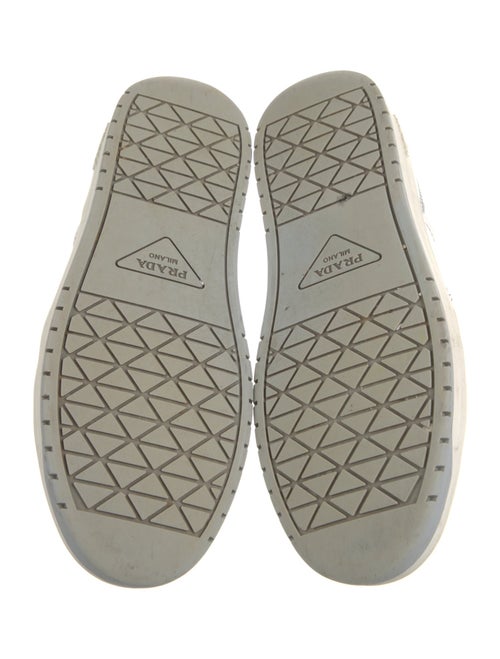 Prada Leather Colorblock Pattern Sneakers