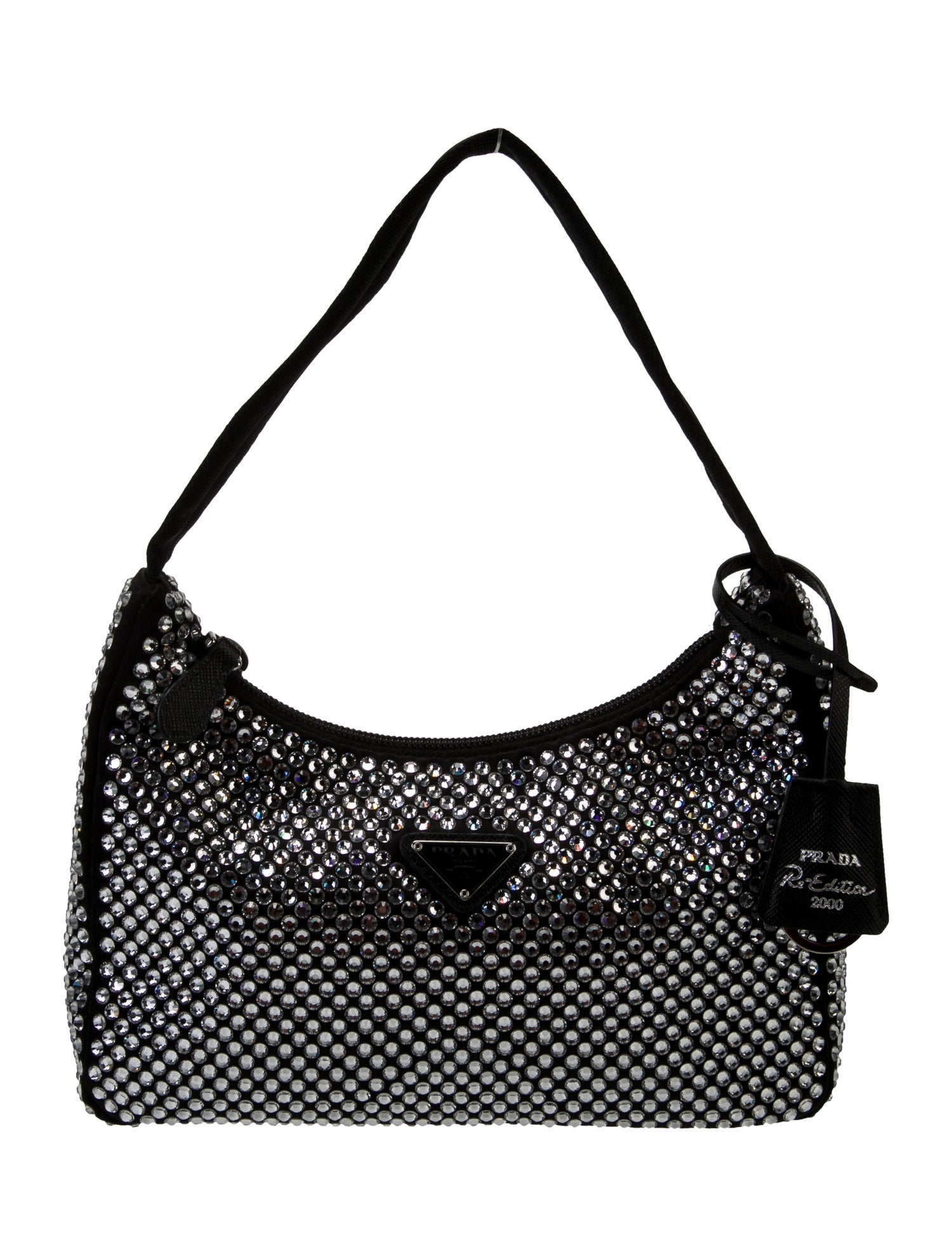 Prada Enameled Metal Triangle Re-Edition 2000