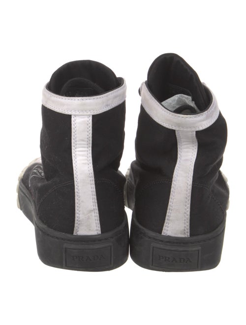 Prada Canvas Colorblock Pattern Sneakers