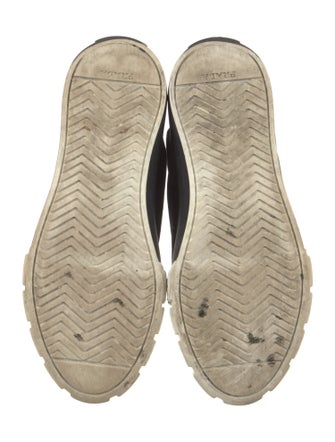 Prada Canvas Colorblock Pattern Sneakers