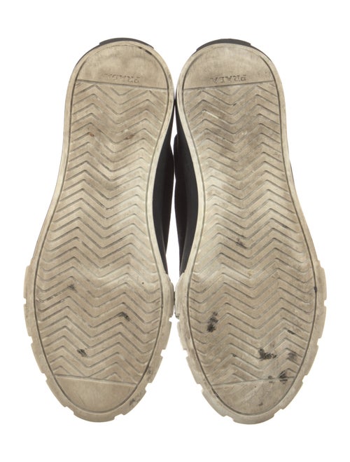 Prada Canvas Colorblock Pattern Sneakers