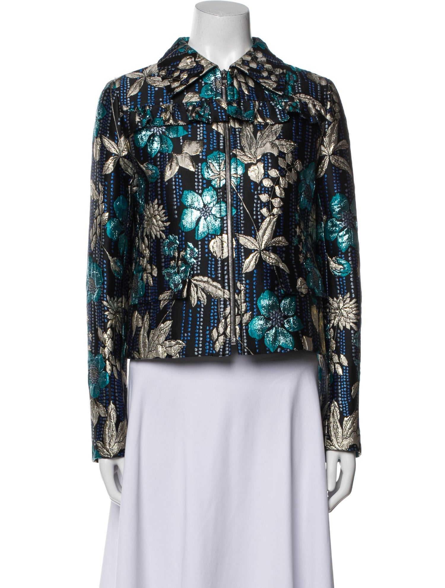 Prada 2019 Floral Print Evening Jacket