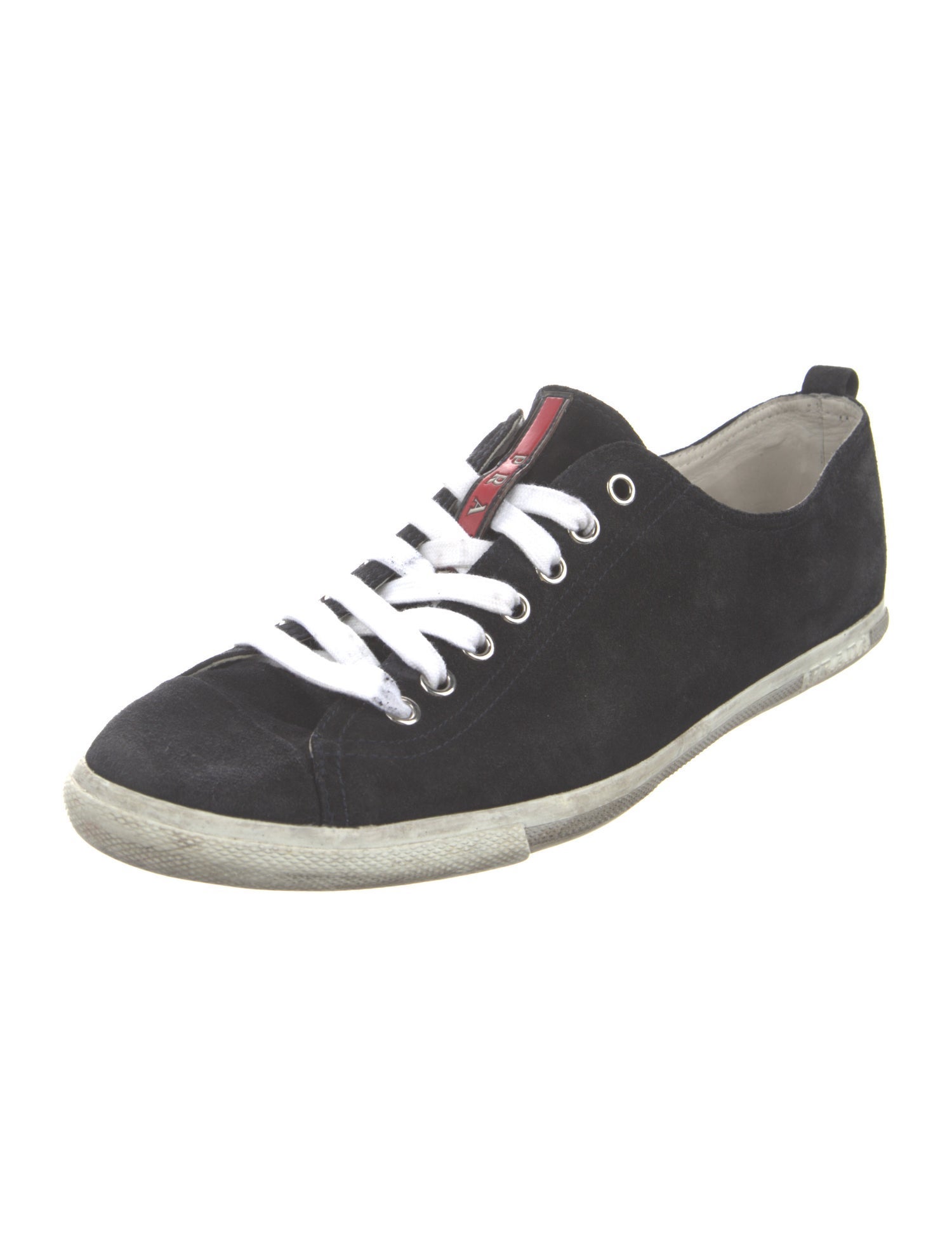 Prada Suede Printed Sneakers