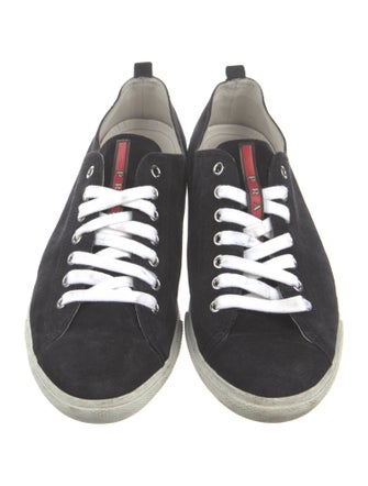Prada Suede Printed Sneakers