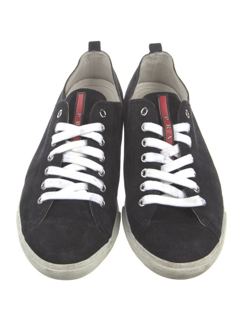 Prada Suede Printed Sneakers