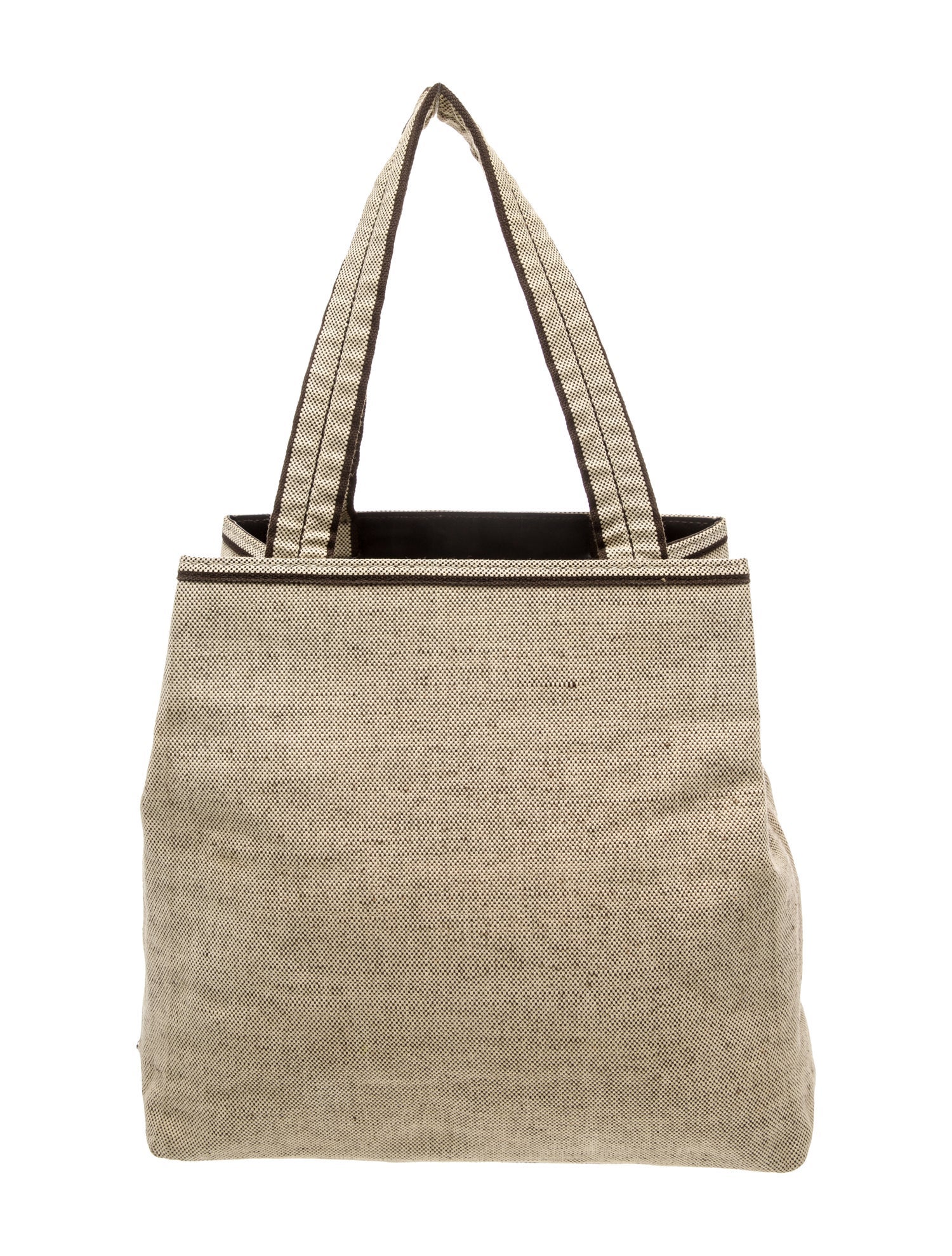 Prada Enameled Metal Triangle Grommet Canapa