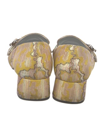 Prada Patterned Crystal Embellishments Pumps