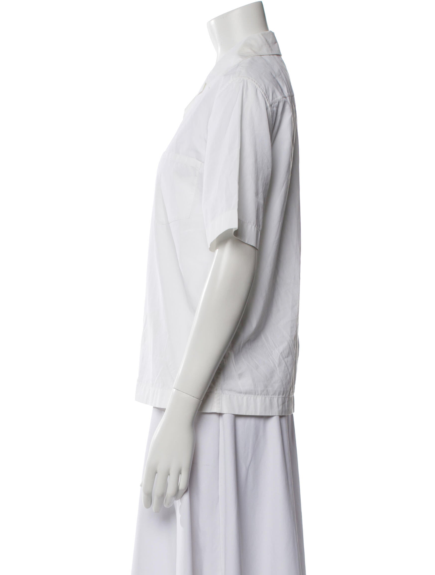 Prada 2016 Short Sleeve Button-Up Top