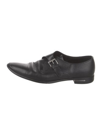 Prada Saffiano Leather Patent Leather Oxfords