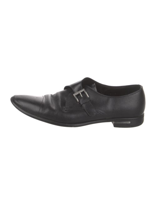 Prada Saffiano Leather Patent Leather Oxfords