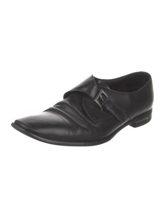 Prada Saffiano Leather Patent Leather Oxfords