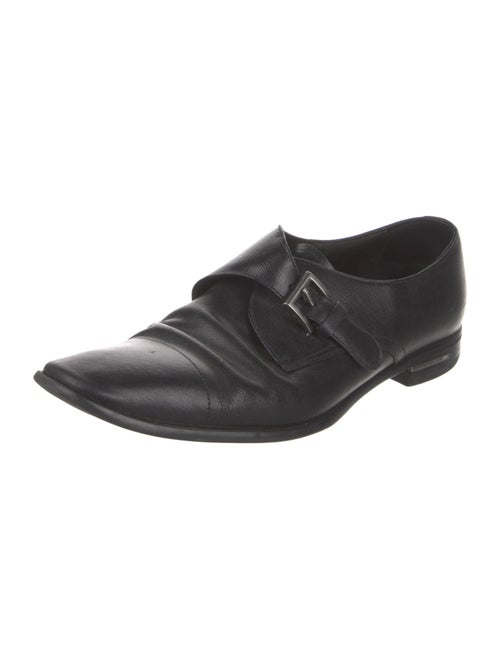 Prada Saffiano Leather Patent Leather Oxfords
