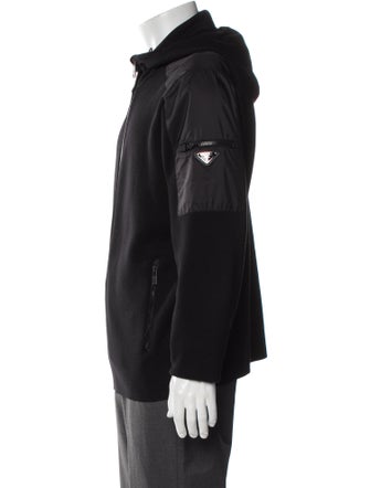 Prada 2019 Enameled Metal Triangle Windbreaker