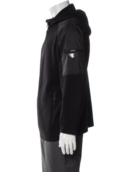 Prada 2019 Enameled Metal Triangle Windbreaker