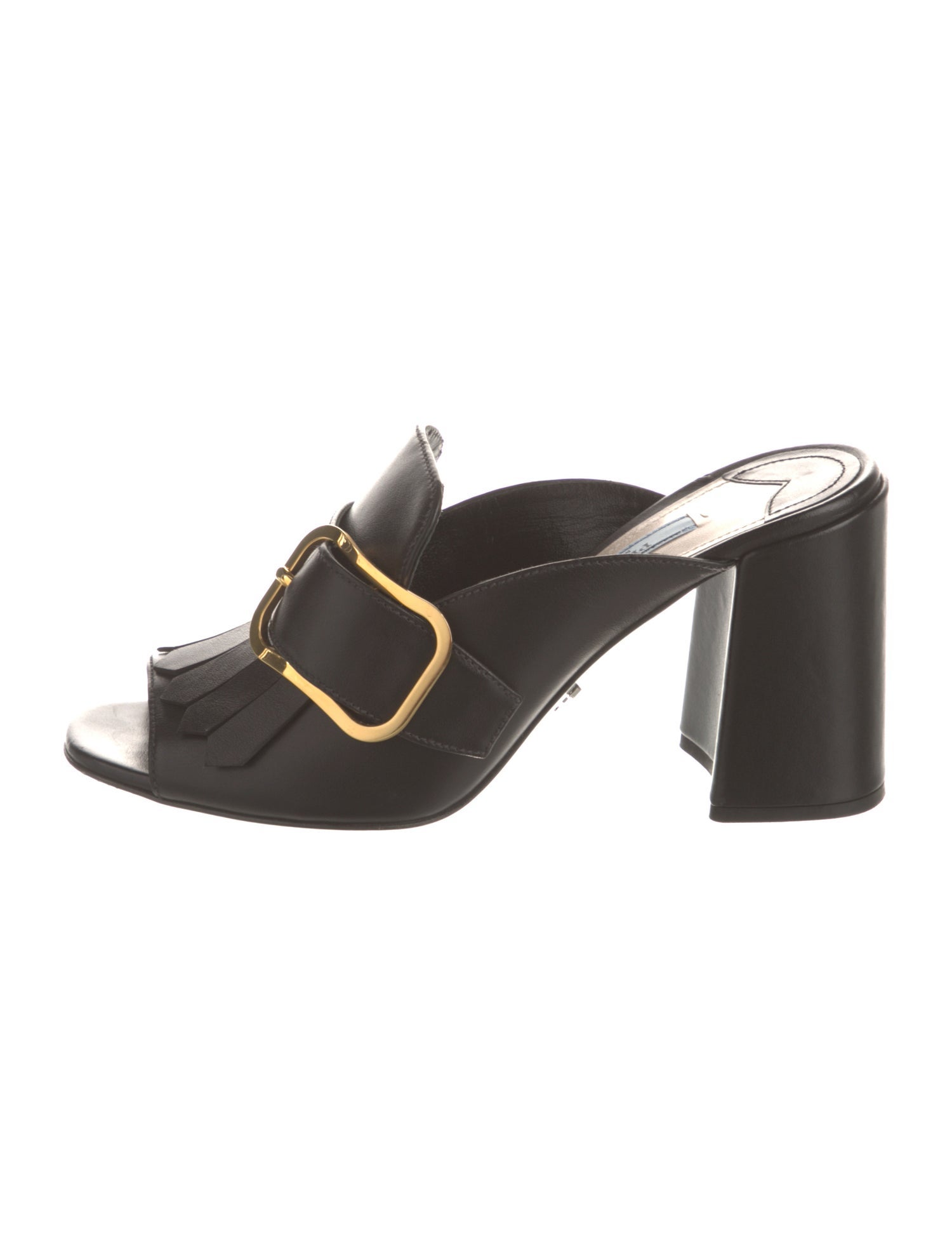 Prada Leather Slides