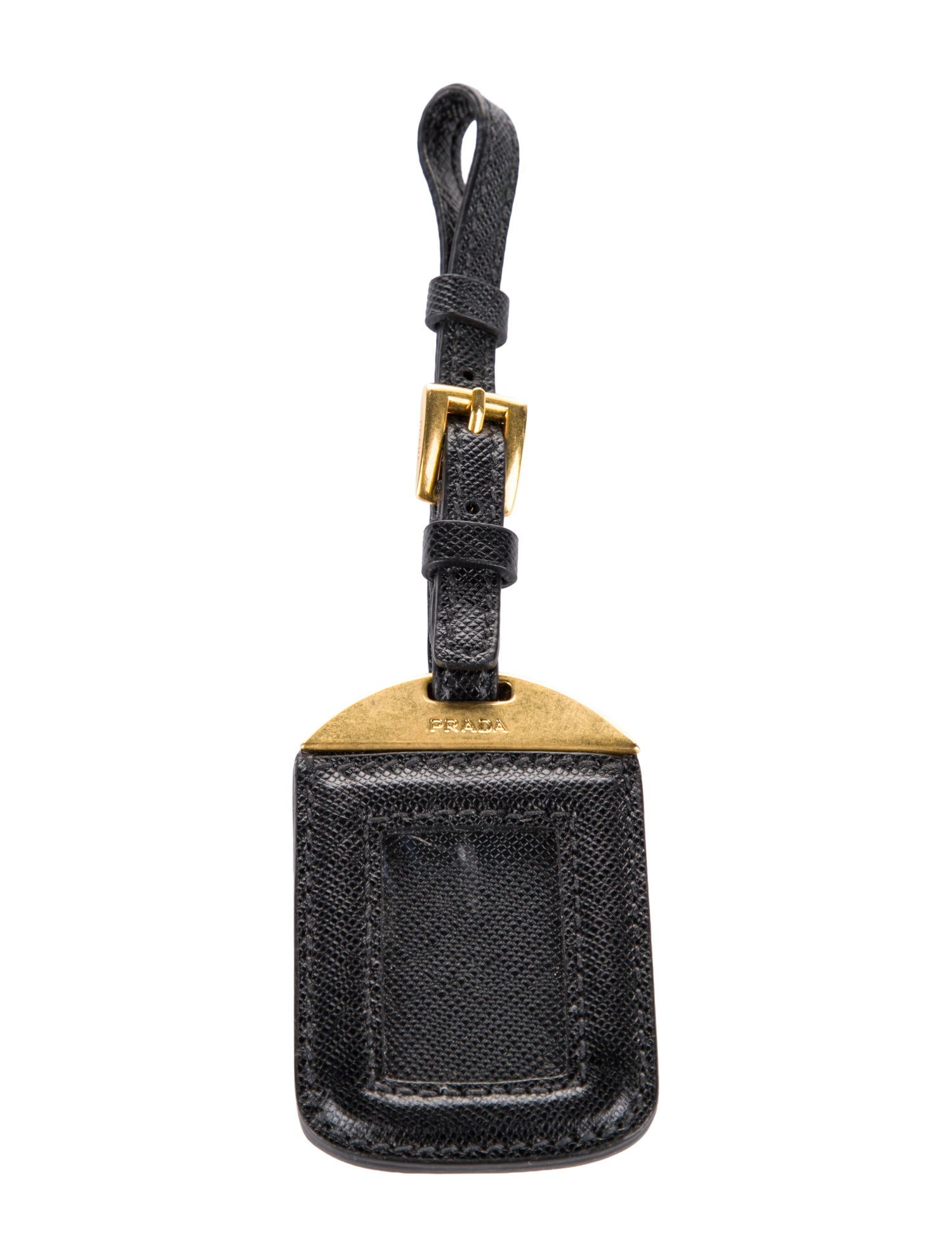 Prada Saffiano Leather Luggage Tag