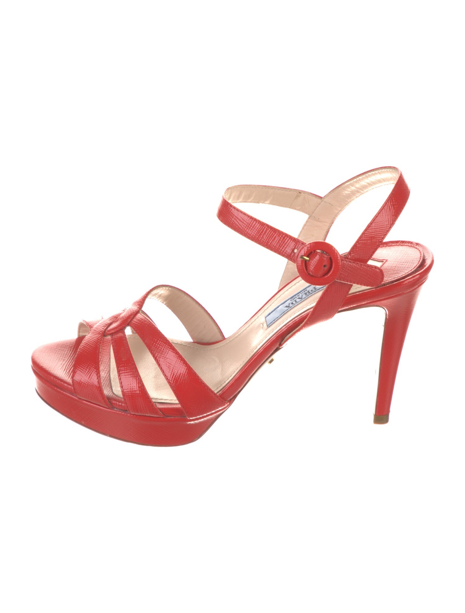 Prada Saffiano Leather Sandals