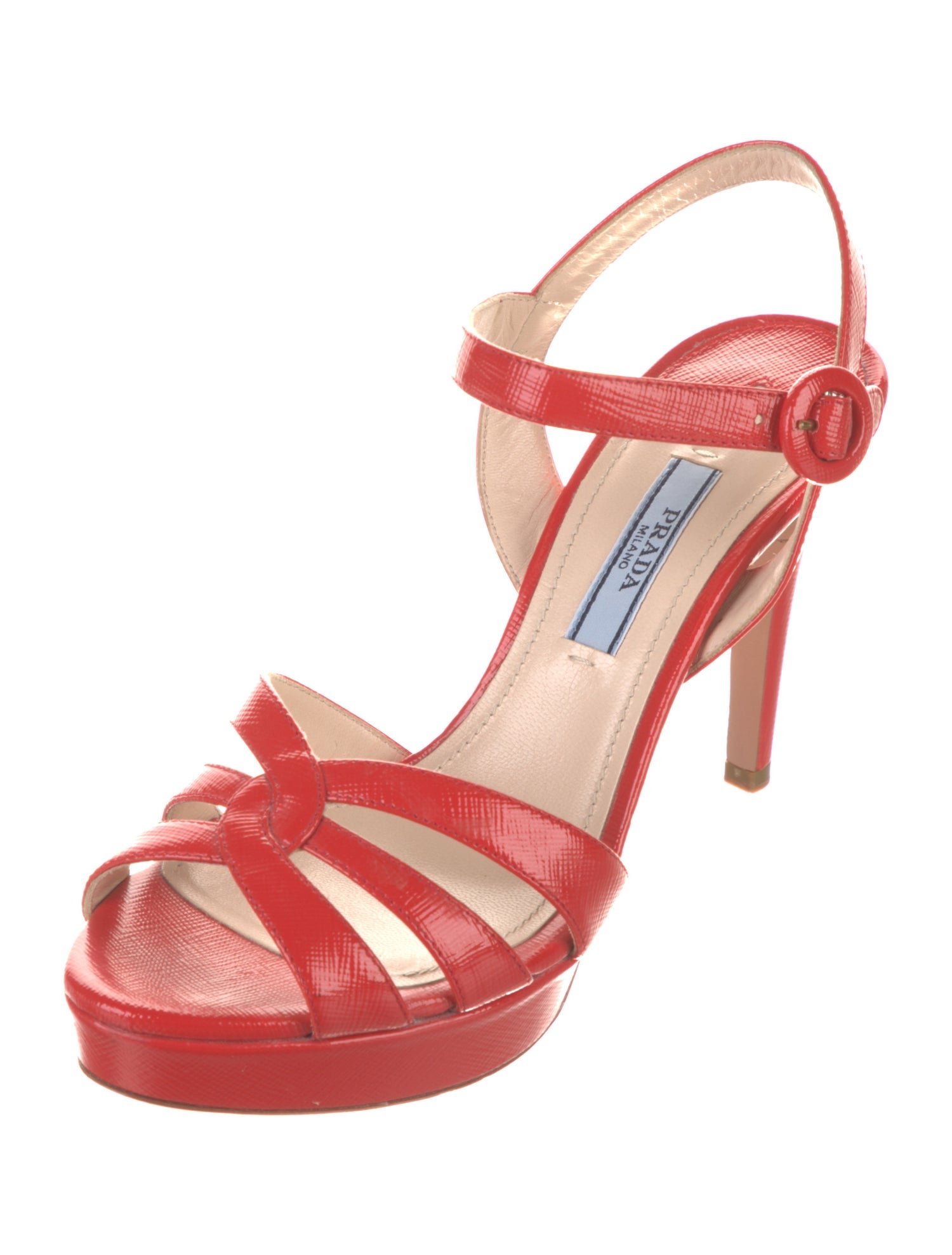 Prada Saffiano Leather Sandals