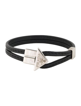 Prada Leather Saffiano Bracelet