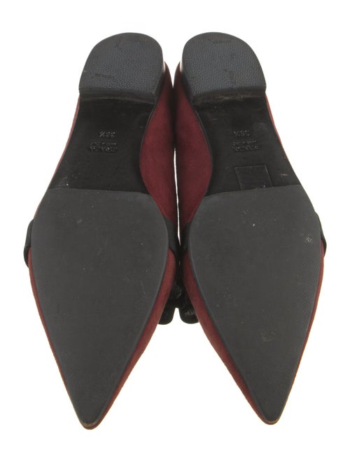 Prada Suede Bow Accents Loafers