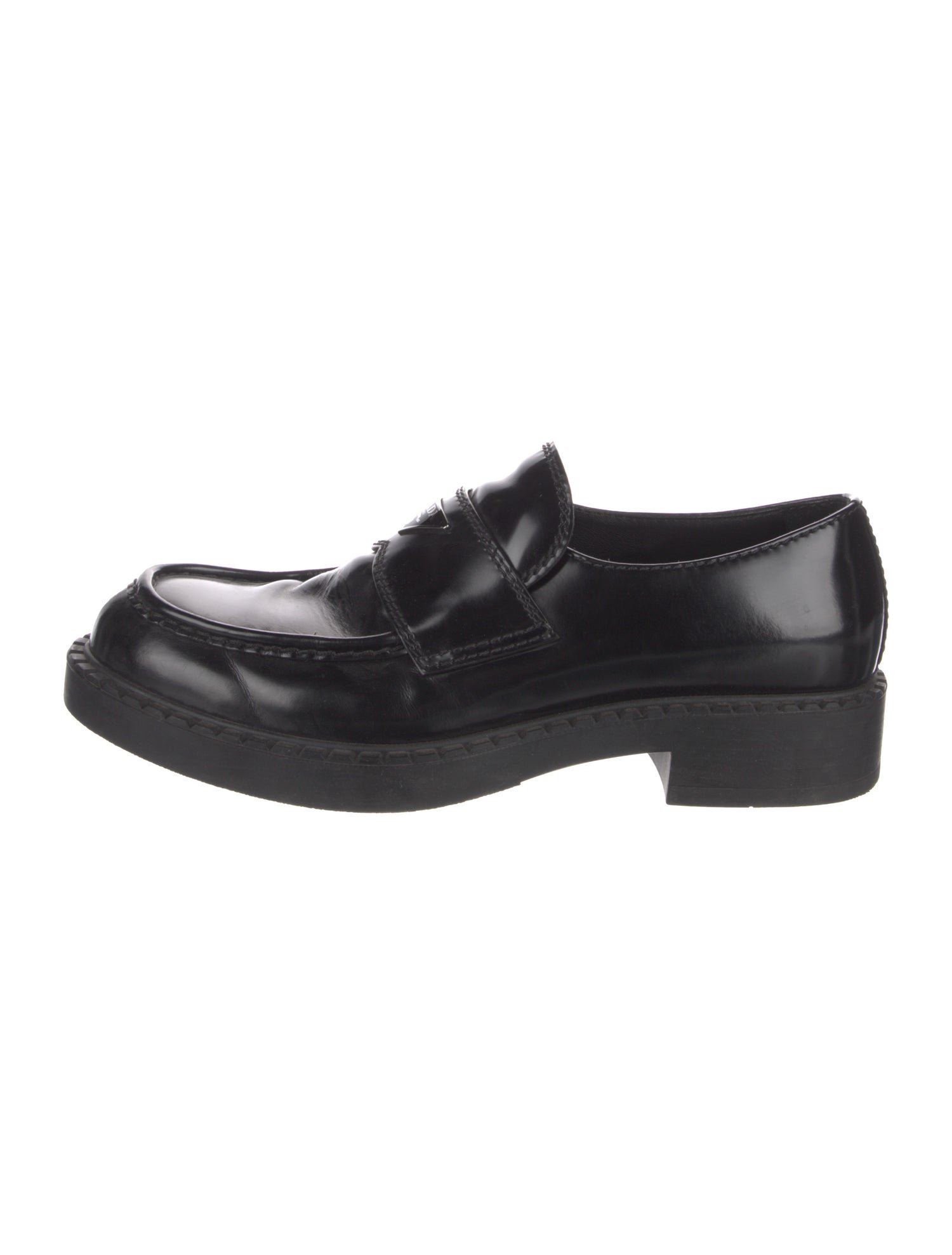 Prada Leather Dress Loafers