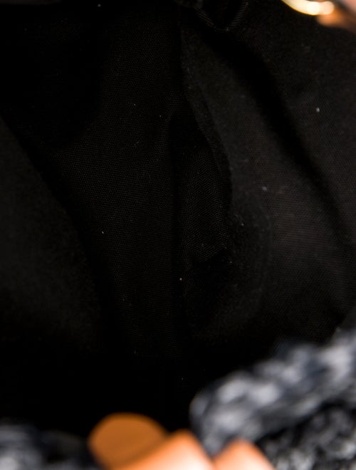 Prada Enameled Metal Triangle Hobo