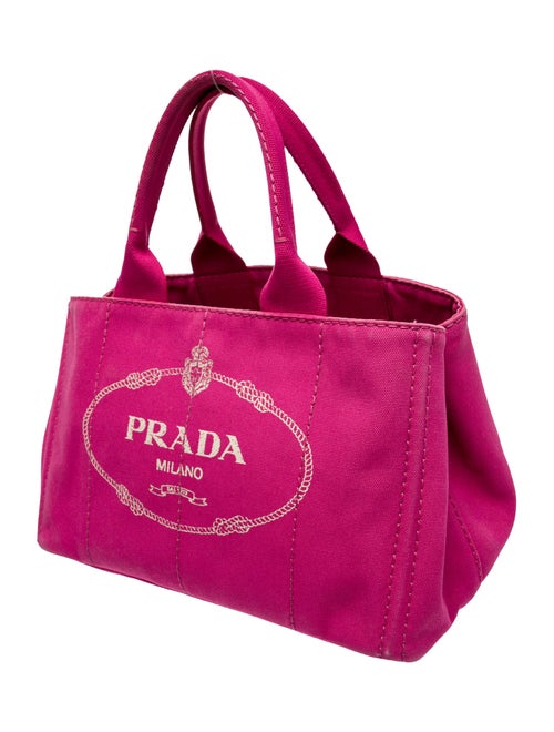 Prada Enameled Metal Triangle Canapa