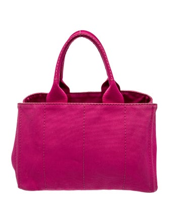 Prada Enameled Metal Triangle Canapa