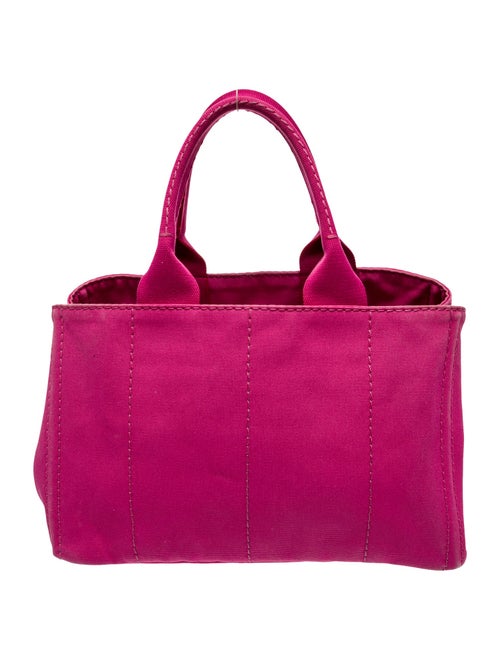 Prada Enameled Metal Triangle Canapa