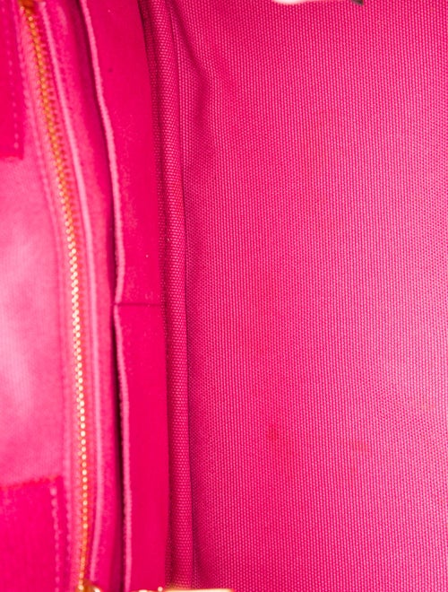 Prada Enameled Metal Triangle Canapa