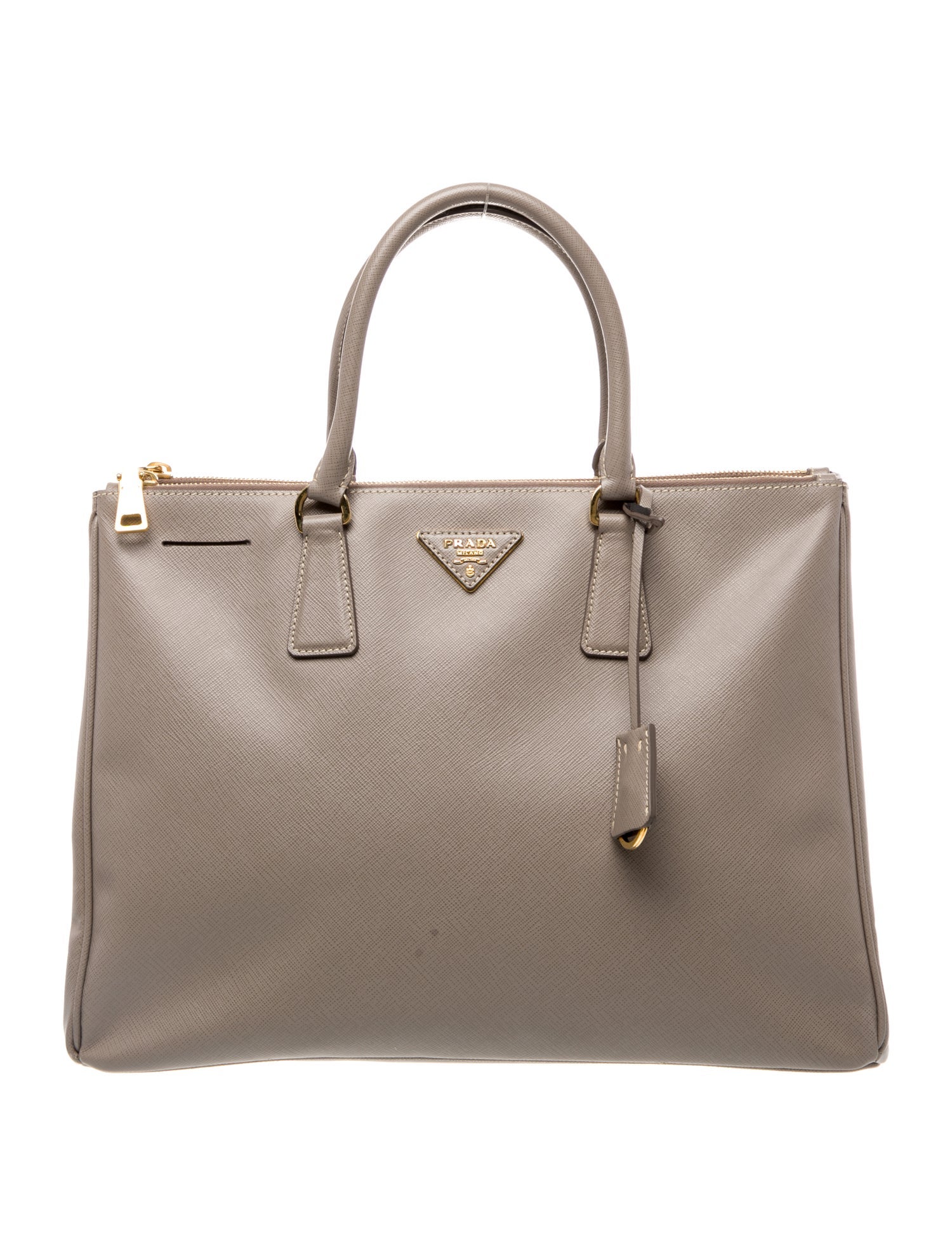 Prada Saffiano Leather Galleria Double Zip Large