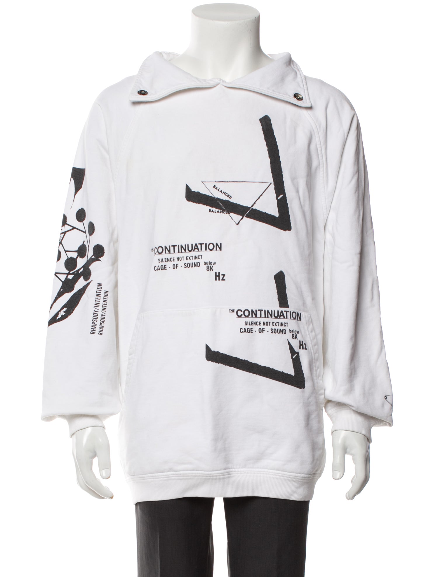 Prada 2021 Enameled Metal Triangle Sweatshirt