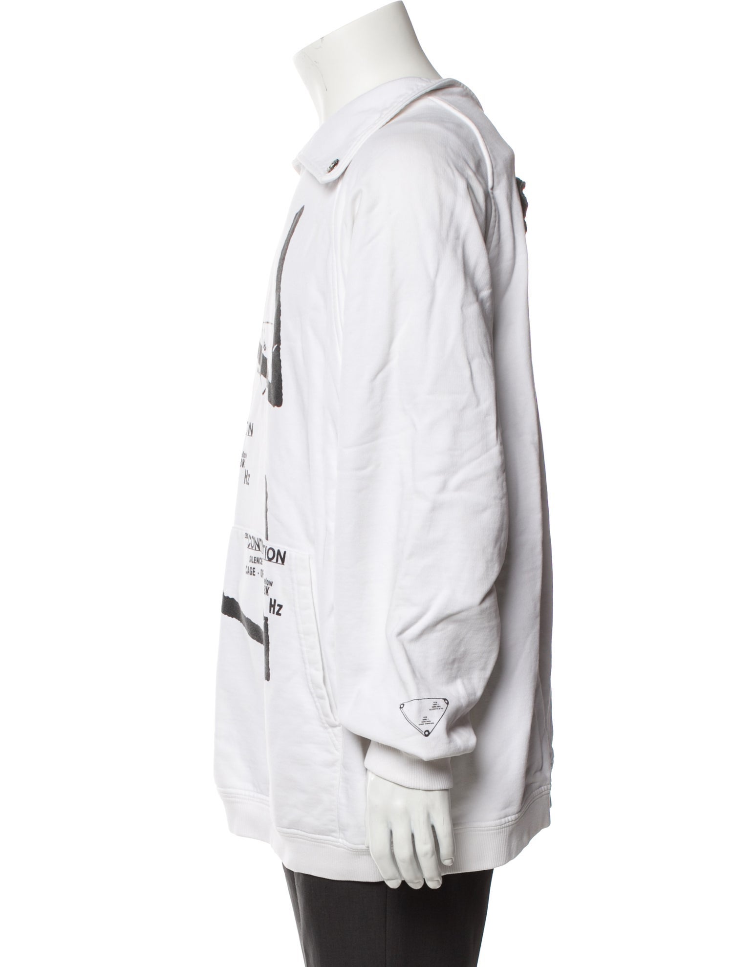 Prada 2021 Enameled Metal Triangle Sweatshirt