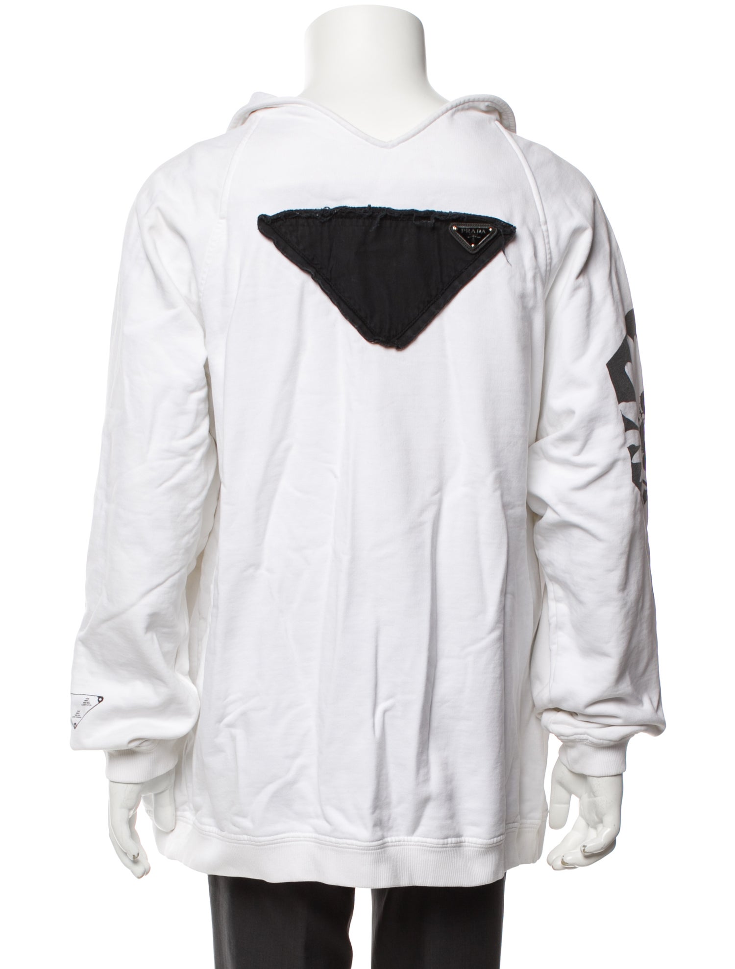 Prada 2021 Enameled Metal Triangle Sweatshirt