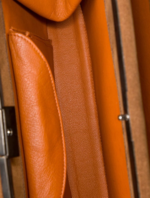 Prada Enameled Metal Triangle Grommet Frame Bag