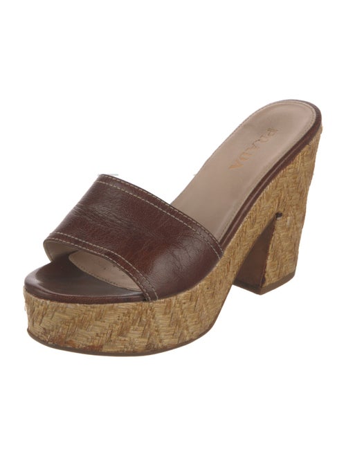 Prada Leather Slides