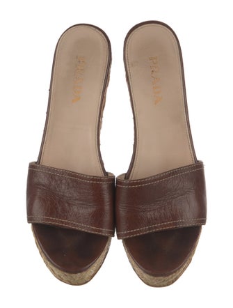 Prada Leather Slides