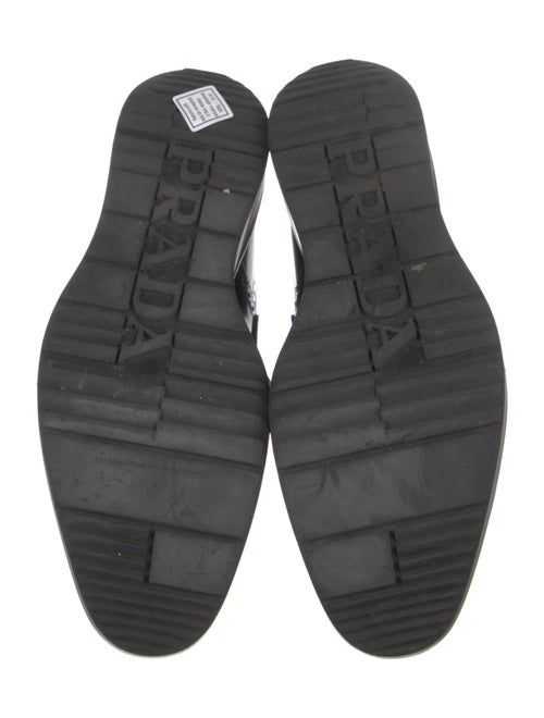 Prada Leather Lasercut Accents Monk Straps