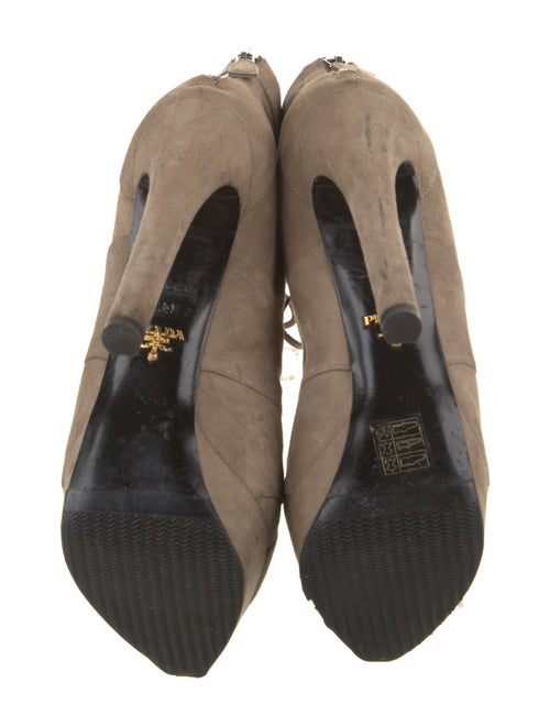 Prada Suede Lace-Up Boots