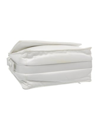 Prada Enameled Metal Triangle Padded Traveller Small