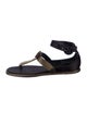 Prada Satin T-Strap Sandals