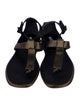 Prada Satin T-Strap Sandals